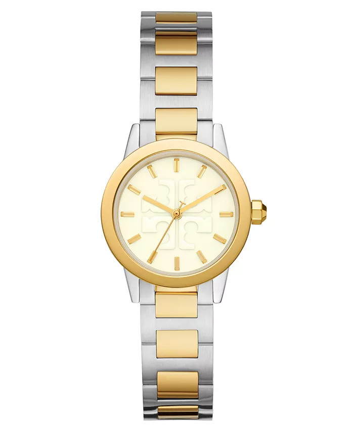 Tory Burch Women's Gigi Two-Tone Stainless Steel Bracelet Watch 28mm & Reviews - All Watches - Je... | Macys (US)