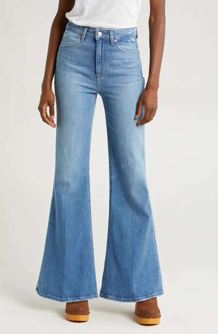 PAIGE Charlie Super High Waist Flare Jeans | Nordstrom | Nordstrom