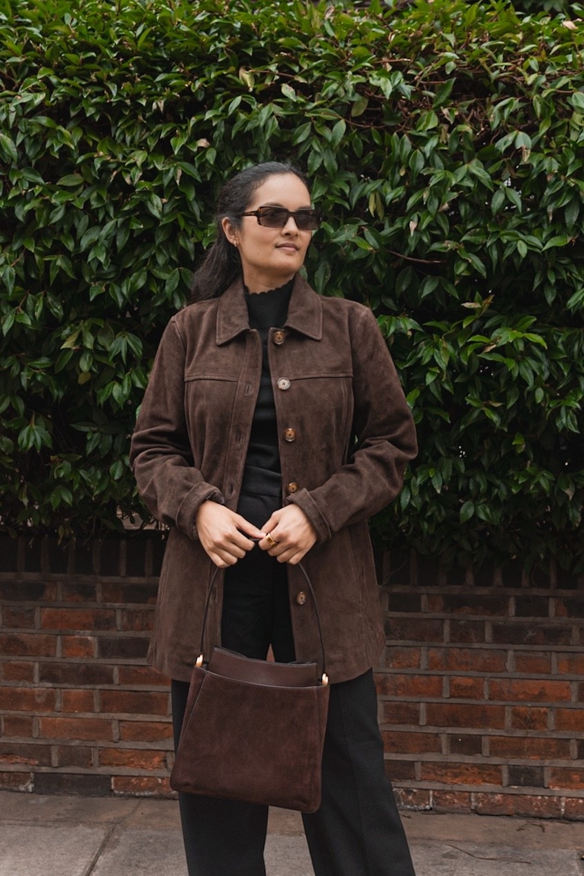 Veste en daim chocolat pour ce premier look d’automne 

#LTKfrance #LTKeurope #LTKautumn