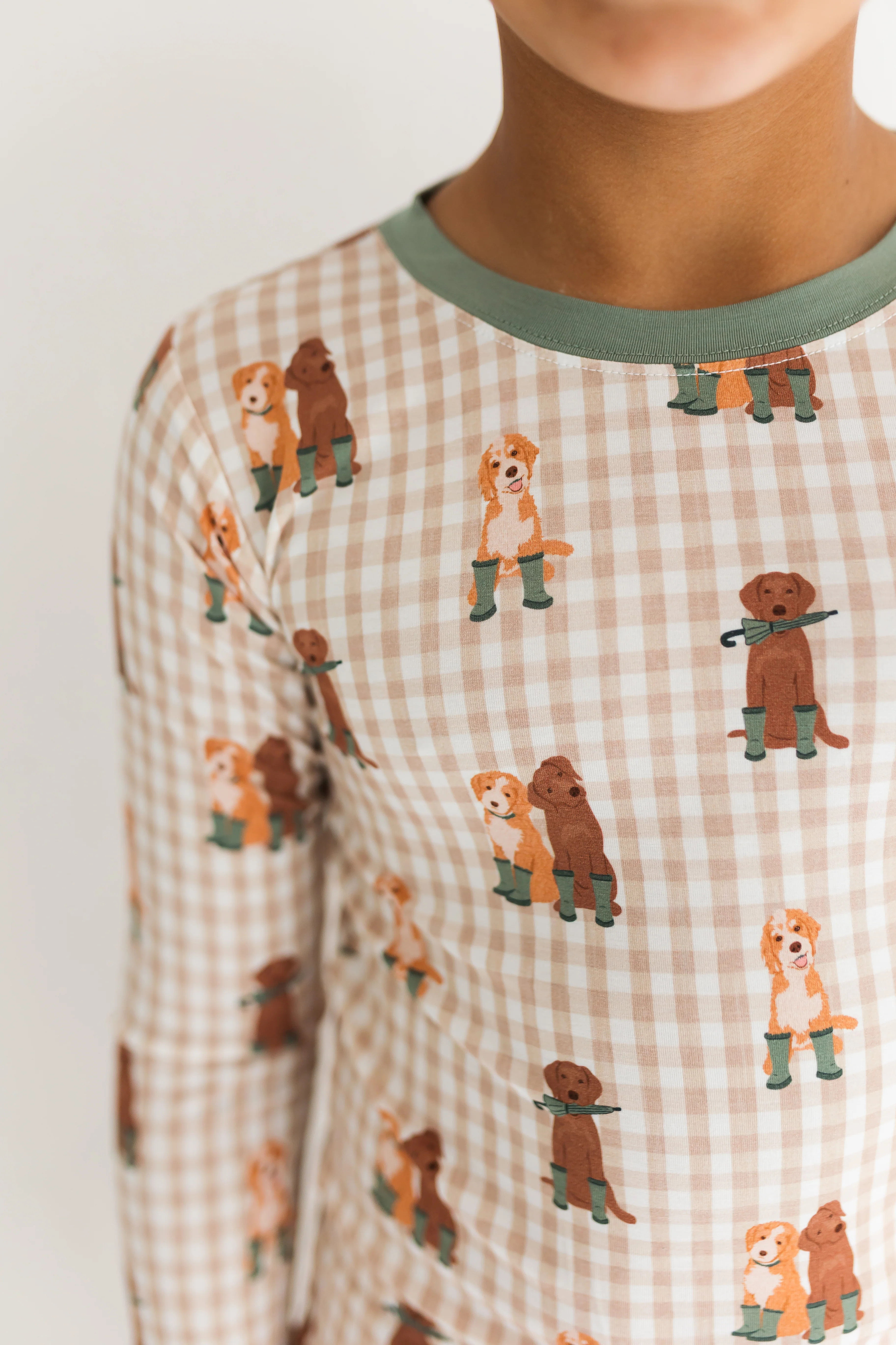 Green Pup Friends Two Piece Set | In My Jammers
