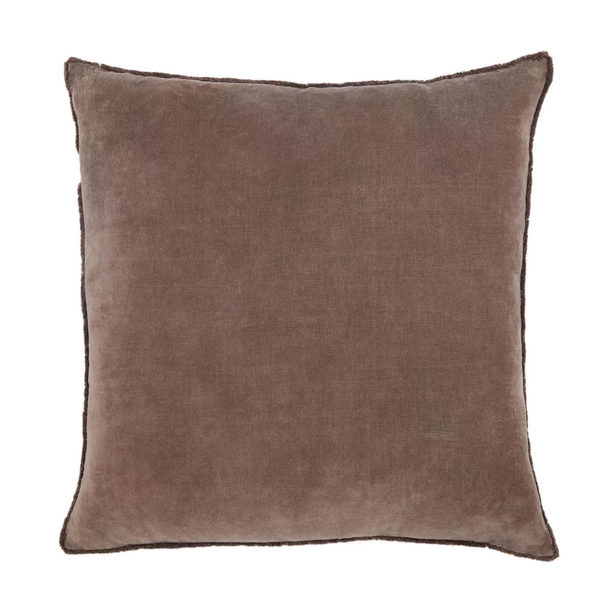 26"x26" Oversized Sunbury Solid Square Throw Pillow Cover Dark Taupe - Jaipur Living | Target