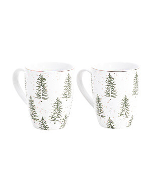 2pk Pine Tree Mugs Set | TJ Maxx