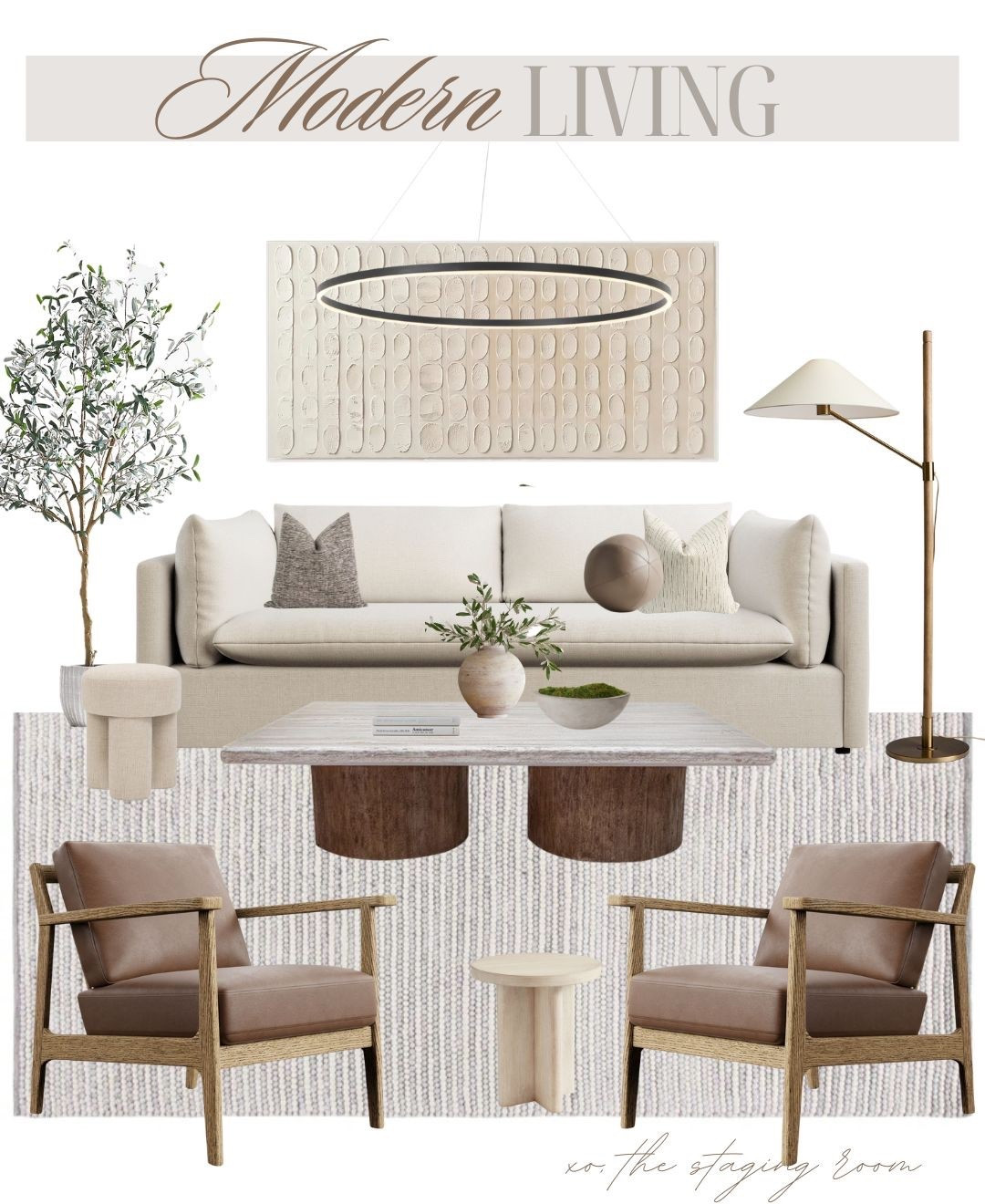 Organic modern living room. 

Room design, interior design inspo, coffee table, marble coffee table, wood coffee table, sofa, couch, loveseat, wall art, faux tree, floor lamp, leather chair, accent chair, cushions, etsyfinds 

#LTKsale #LTKfamily #LTKcasa