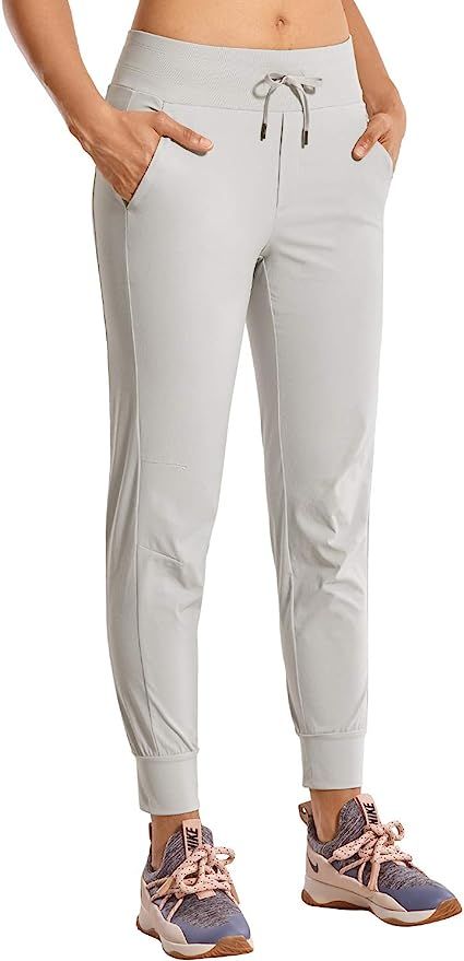 CRZ YOGA Women's Hiking Pants Lightweight Quick Dry Drawstring Joggers with Pockets Elastic Waist... | Amazon (US)