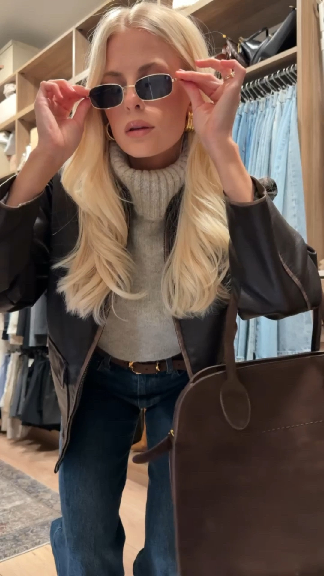 Linking similar sweaters, small in jacket, 27 jeans (shade is: Be About Dark Bleu), boots are tts! Linking similar sweaters, boots, earrings. #kathleenpost

#LTKgrwm #LTKSeasonal #LTKootd