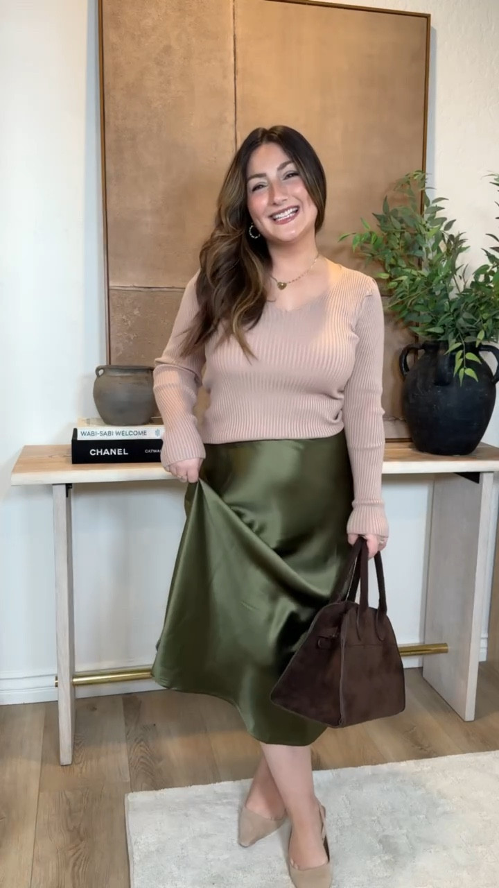 Fall must-haves! 
Satin skirt size medium
Use code: M9TDWL8D (Expires 9/30)

khaki sweater size small
Use code: V3VGYU93 (Expires 9/29)

white sweater size small
Use code: G5MRMPR6 (Expires 9/30)

Petite friendly, Amazon finds 

#LTKSaleAlert #LTKSeasonal #LTKFindsUnder50