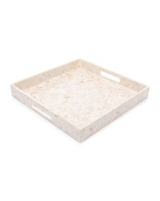 Mother-of-Pearl Square Tray | Horchow