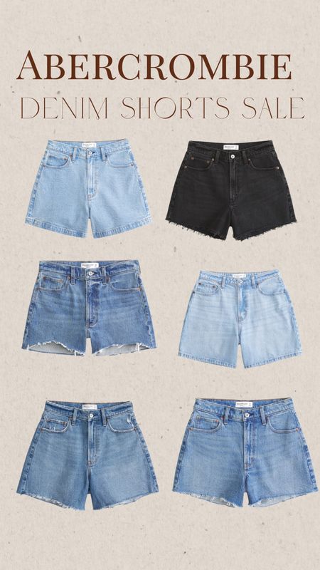 Abercrombie denim shorts sale 25% off with stackable code SUITEAF for an extra 15 % off

#LTKStyleTip #LTKFindsUnder100 #LTKSaleAlert