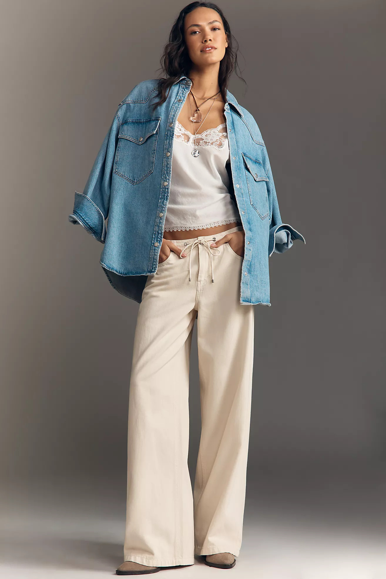 Habitual Lia High-Rise Wide-Leg Jeans | Anthropologie (US)