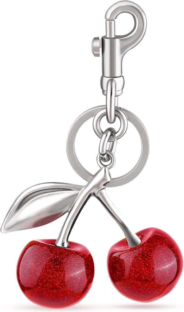 Cherry Bag Charm Cute Key Chains Cherry Purse Charms for Handbags, Strawberry Keychain Valentine ... | Amazon (US)