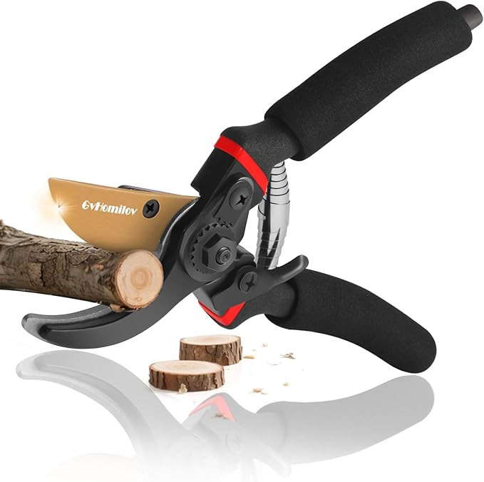 Pruning Shears for Gardening,8.5" Professional Bypass Garden Scissors,Hand Shears Heavy Duty，Pr... | Amazon (US)