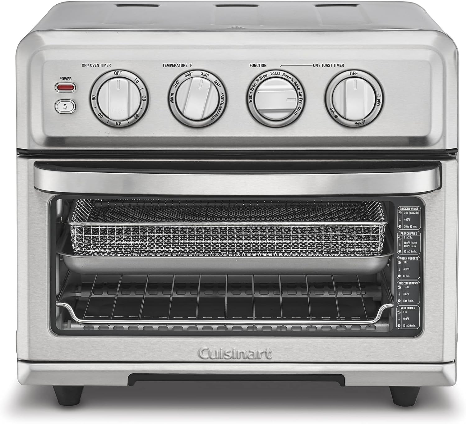 Cuisinart Air Fryer Toaster Oven with Grill, 1800W 8-1 Air Fryer Oven with Bake, Convection Bake,... | Amazon (US)