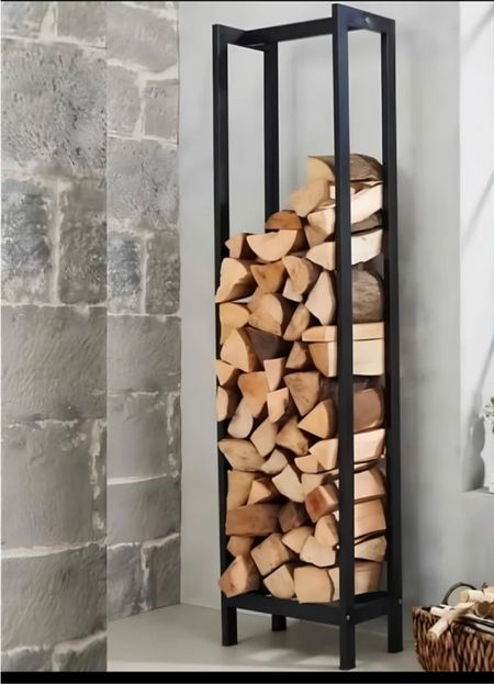 Vertical firewood holder, log holder, firewood rack 

#LTKsalealert #LTKSeasonal #LTKhome