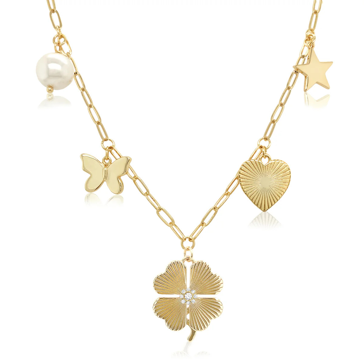 SALE Clover Charm Necklace | Jennifer Miller Jewelry