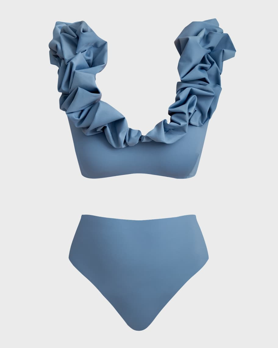 MAYGEL CORONEL Lucila High-Rise Two-Piece Swimsuit | Neiman Marcus