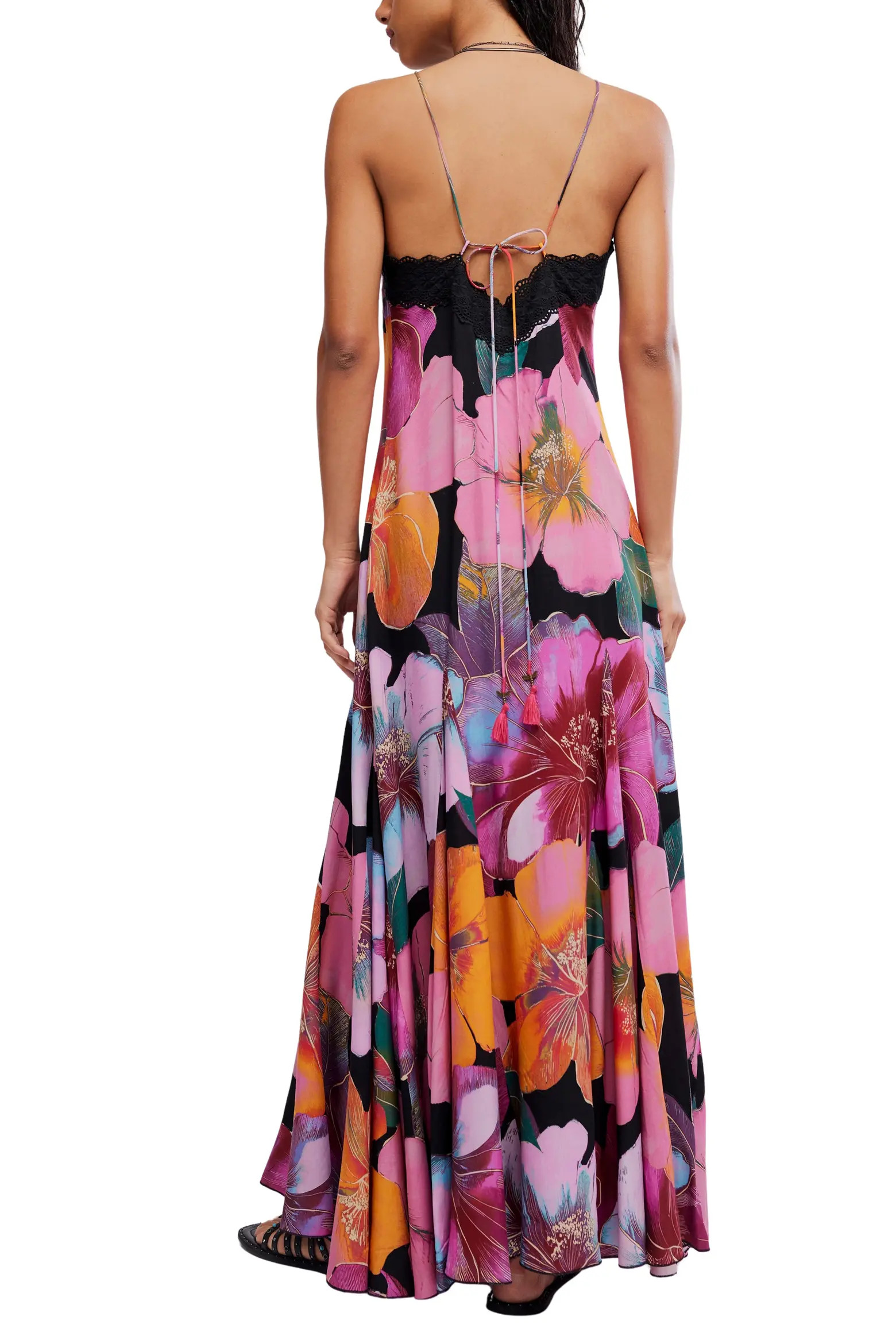 Free People Bloomspell Floral Lace Trim Maxi Dress (Women) | Nordstrom | Nordstrom