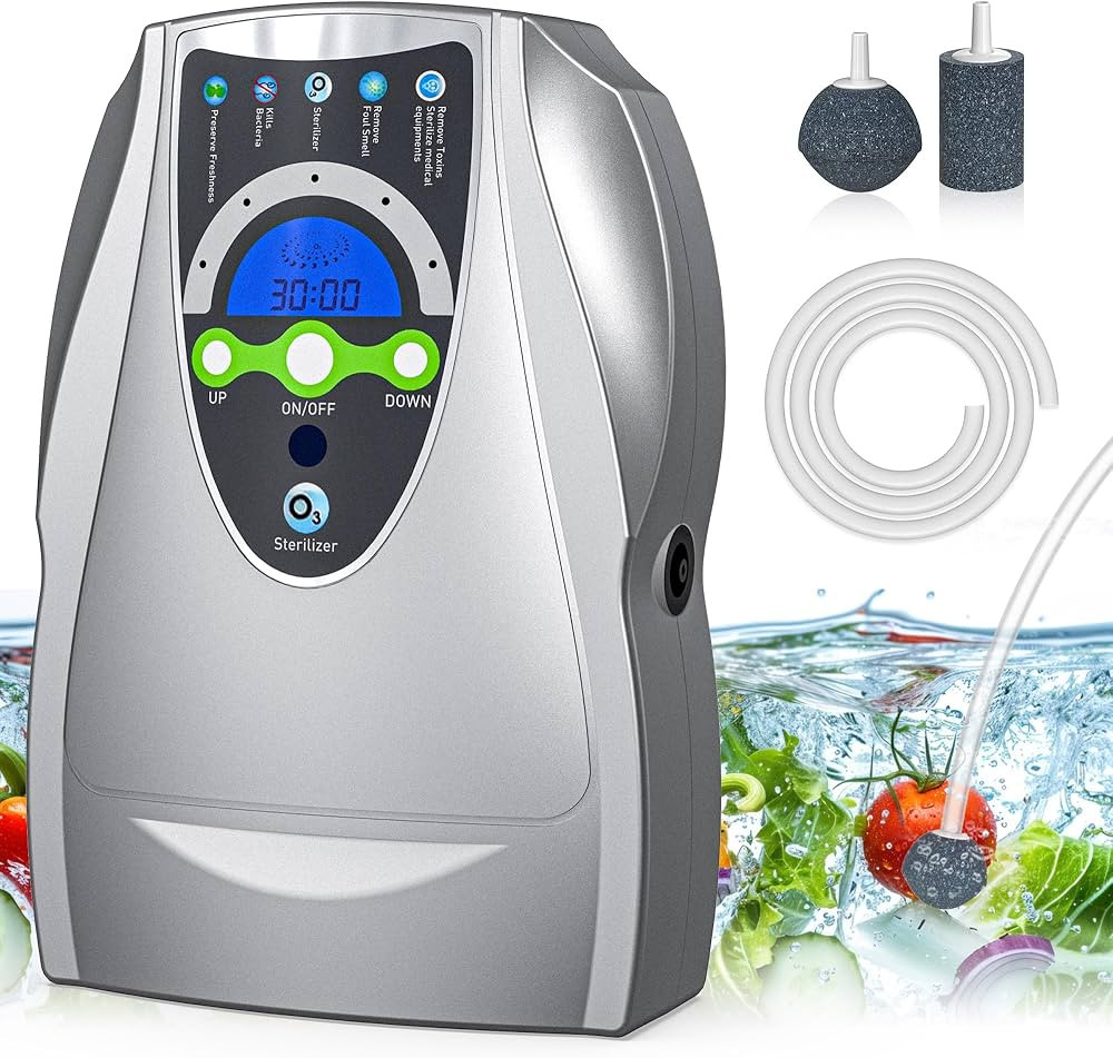 VTAR Ozone Machine, 500mg/h Multipurpose Ozone Machine Purify Air, Water, Fruits, Vegetables, Too... | Amazon (US)