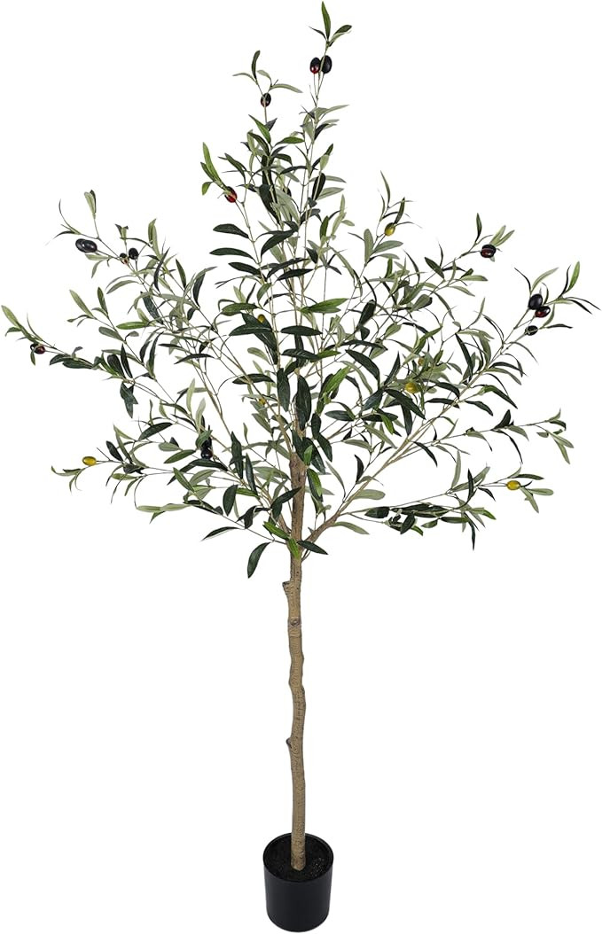 Olive Trees Artificial Indoor-Outdoor: Large Faux Olive Tree 5FT with Realistic Long Lasting Colo... | Amazon (US)