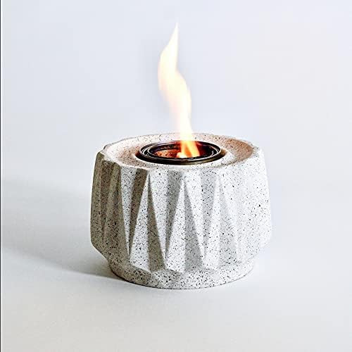 Terra Flame Smores Roaster in White, Natural Concrete Portable Table Top Fire Bowl | Amazon (US)