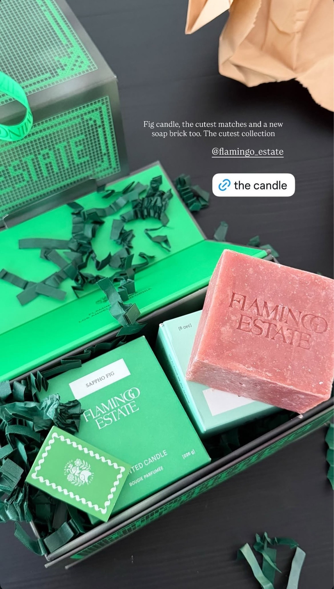 @Flamingo Estate Fig candle, the cutest matches and a new soap brick too. The cutest collection!

#LTKHome #LTKselfcare #LTKdayinmylife