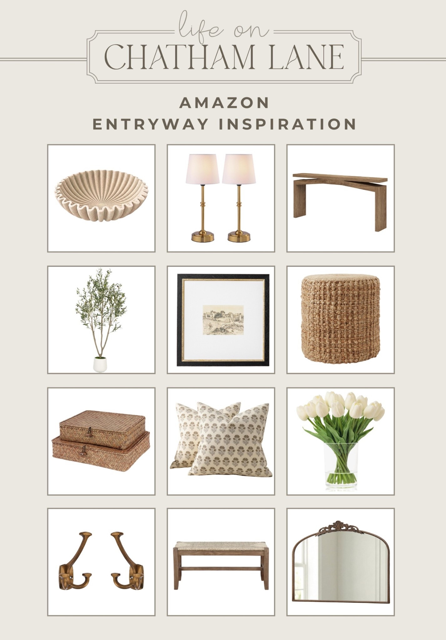 Amazon entryway inspiration 🤍 Love these pretty finds for a spring entryway refresh! Amazon home 😍

#LTKSeasonal #LTKHome