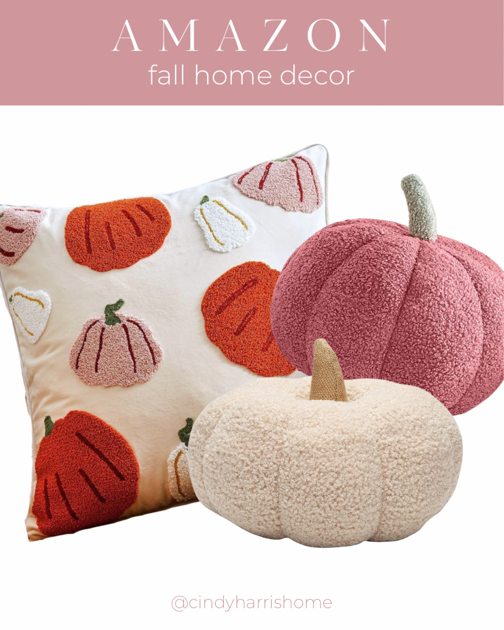 Sherpa pumpkin pillows… but make it PINK! 

#LTKHome #LTKSeasonal