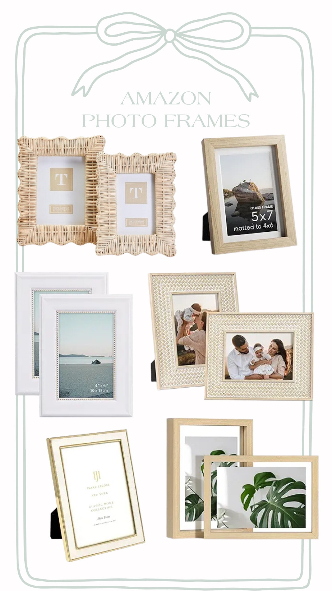 These amazon photo frames are soooo cute for a coastal home!🫧🐚 especially the woven and rattan frames - adorable in a coastal nursery as well! 


#LTKFindsUnder50 #LTKBaby #LTKHome