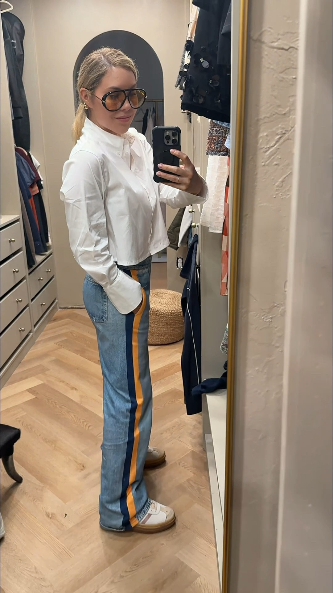 This cropped button down seems so luxe but is $20 on Amazon! And these are the viral pj jeans - I’m obsessed!


#LTKdayinmylife #LTKOver40 #LTKootd