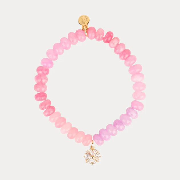 Pansy Beaded Bracelet - Light Pink | BuDhaGirl