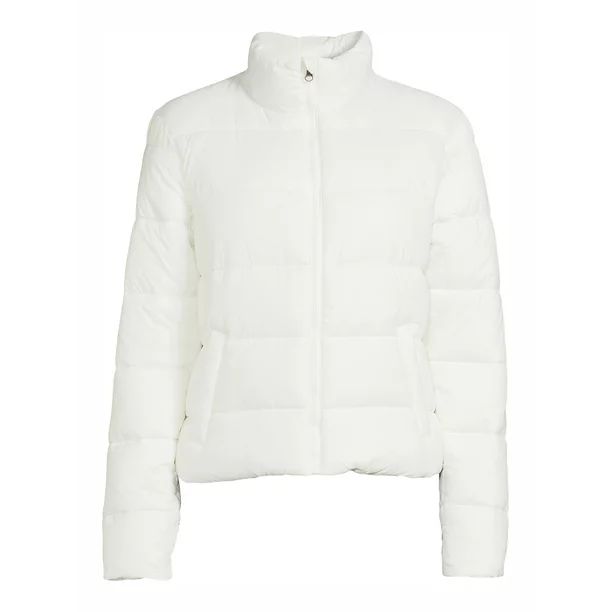 Time and Tru Women's and Women's Plus Size Cropped Puffer Jacket - Walmart.com | Walmart (US)