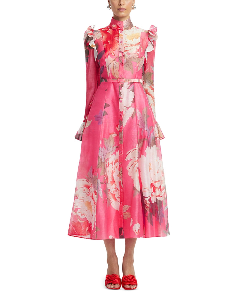Leo Lin Katrina Butterfly Sleeve Midi Dress | Bloomingdale's (US)
