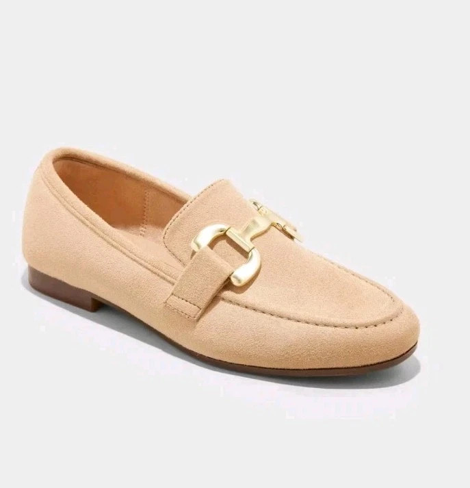Women's Carolyn Loafers with Memory Foam Insole Beige - A New Day - Size 8 1/2 | eBay US