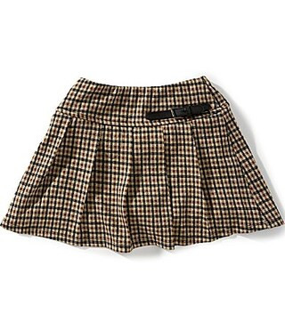 Honey  Sparkle Big Girls Plaid Pleated Knit Skirt -  M | Dillard's