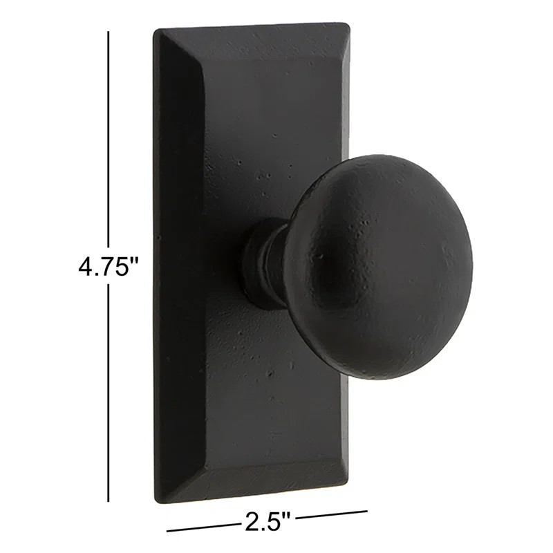 Ageless Iron Vale Plate with Keep Knob | Wayfair North America