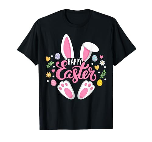 Happy Easter Bunny Easter Egg Hunt Squad Easter Women Family T-Shirt | Amazon (US)