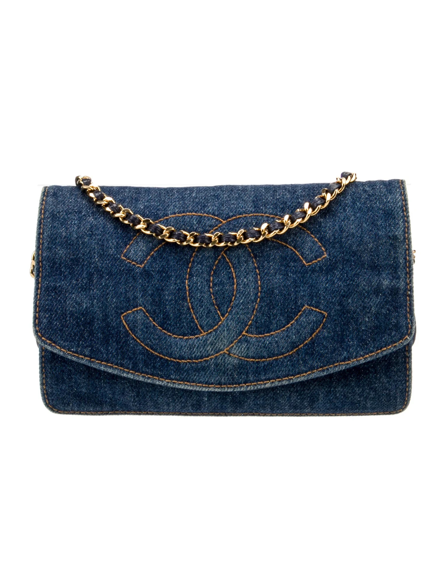 Denim Timeless Wallet On Chain | The RealReal