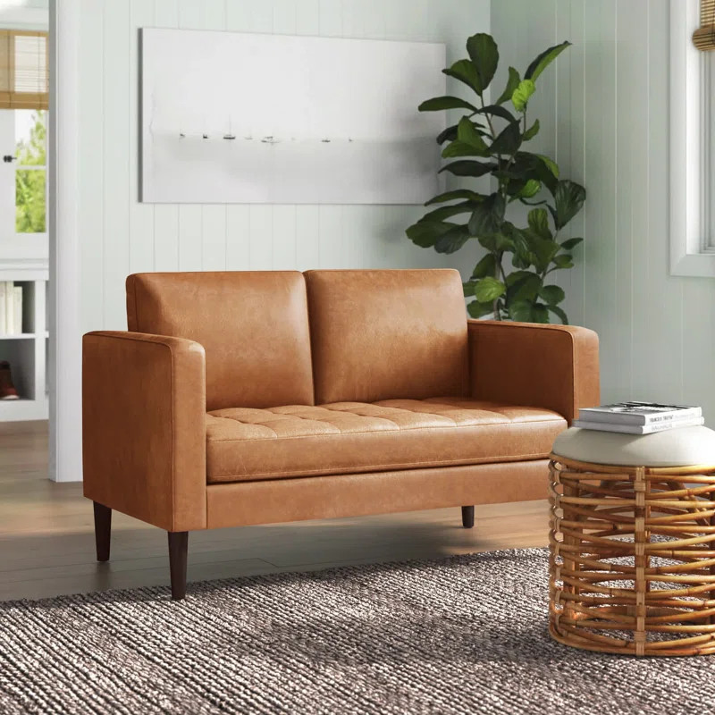 Jordy 54.5'' Vegan Leather Sofa | Wayfair North America