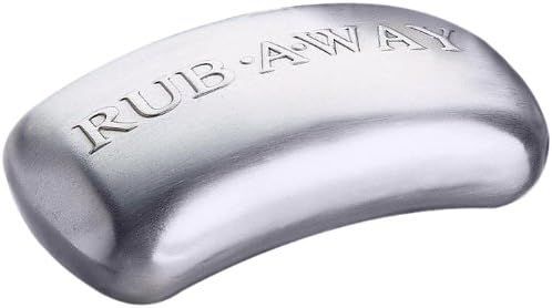 AMCO 8402 Rub-a-Way Bar Stainless Steel Odor Absorber, Single, Silver | Amazon (US)