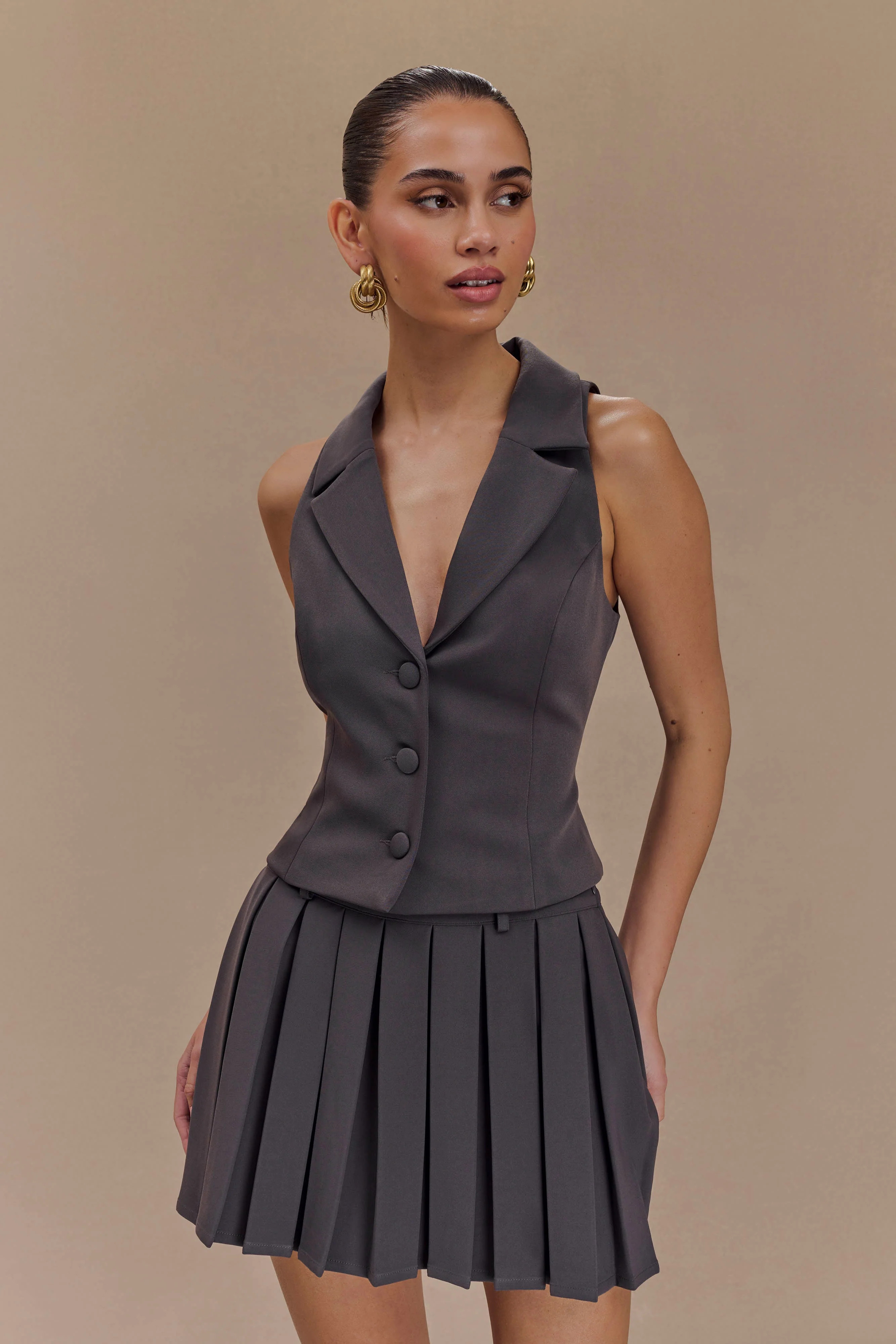 Suiting Vest - Charcoal | MESHKI US