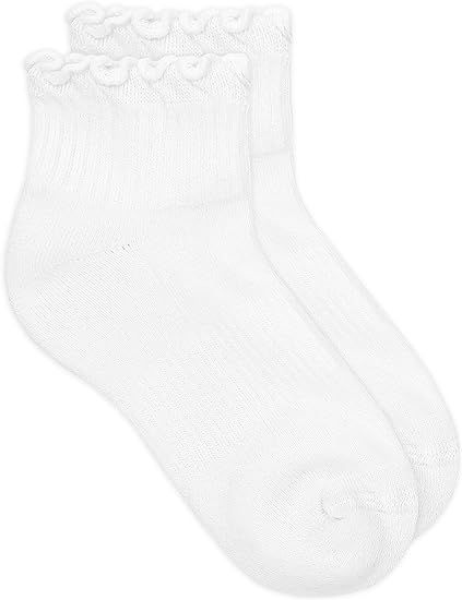 Jefferies Socks Girls' Seamless Ruffle Sport Quarter Socks 1 Pack | Amazon (US)