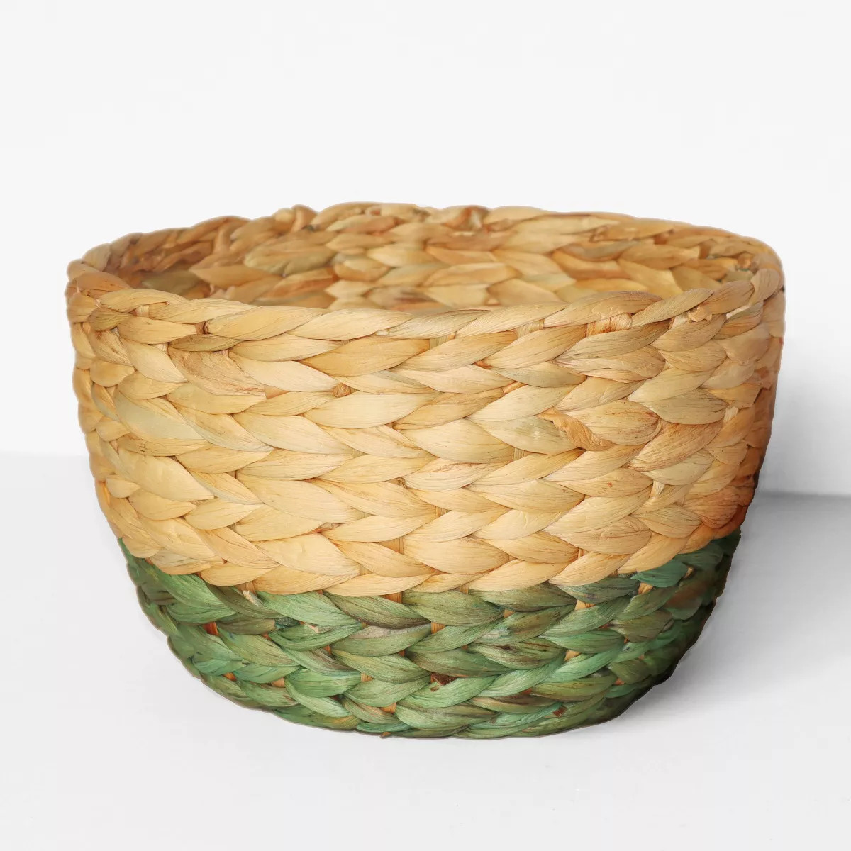 Large Woven Basket Natural/Green - Bullseye's Playground™ | Target