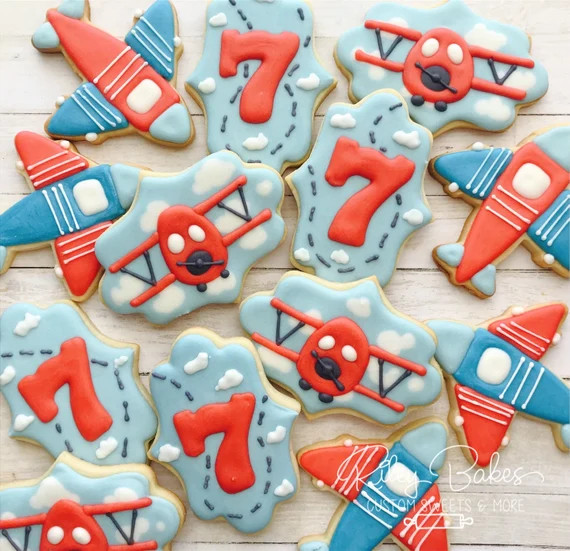 Airplane Cookies, Airplane Favors, Airplanes Birthday, Time Flies First Birthday | Etsy (US)