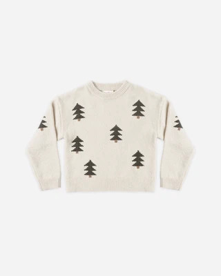 Aspen Sweater Tree Jacquard | Rylee + Cru