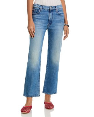 The Kick It High Rise Ankle Straight Jeans in Birds Gone | Bloomingdale's (AU)