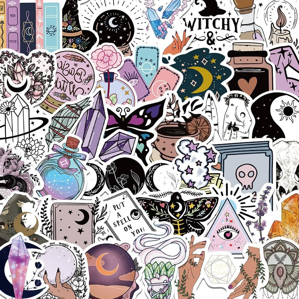 Boho Witchy Stickers,Apothecary Stickers,Vinyl Decals WaterproofCool Magic Stickers for Water Bot... | Amazon (CA)
