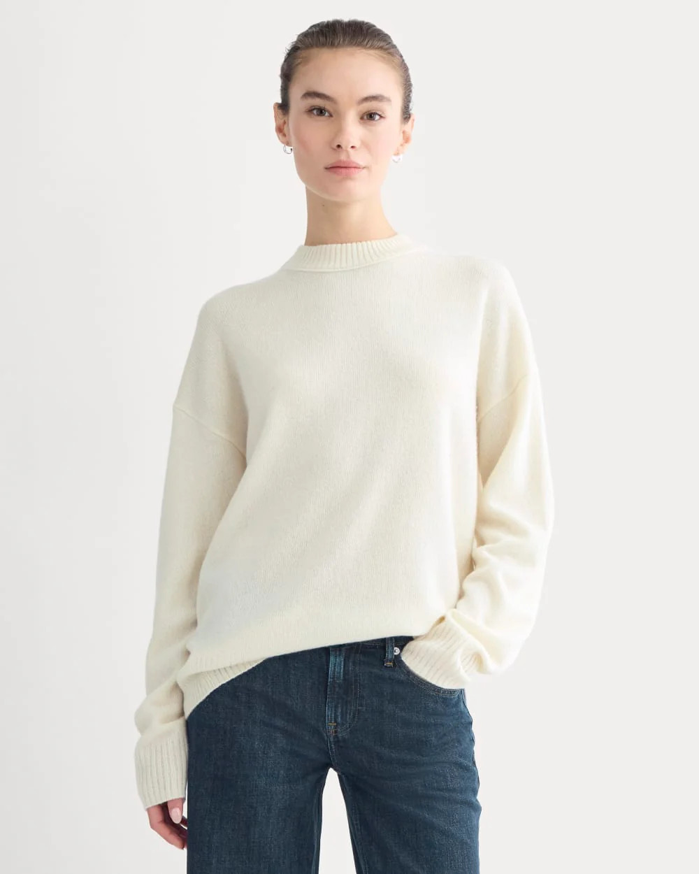 Cashmere Boyfriend Sweater | Snow | Everlane