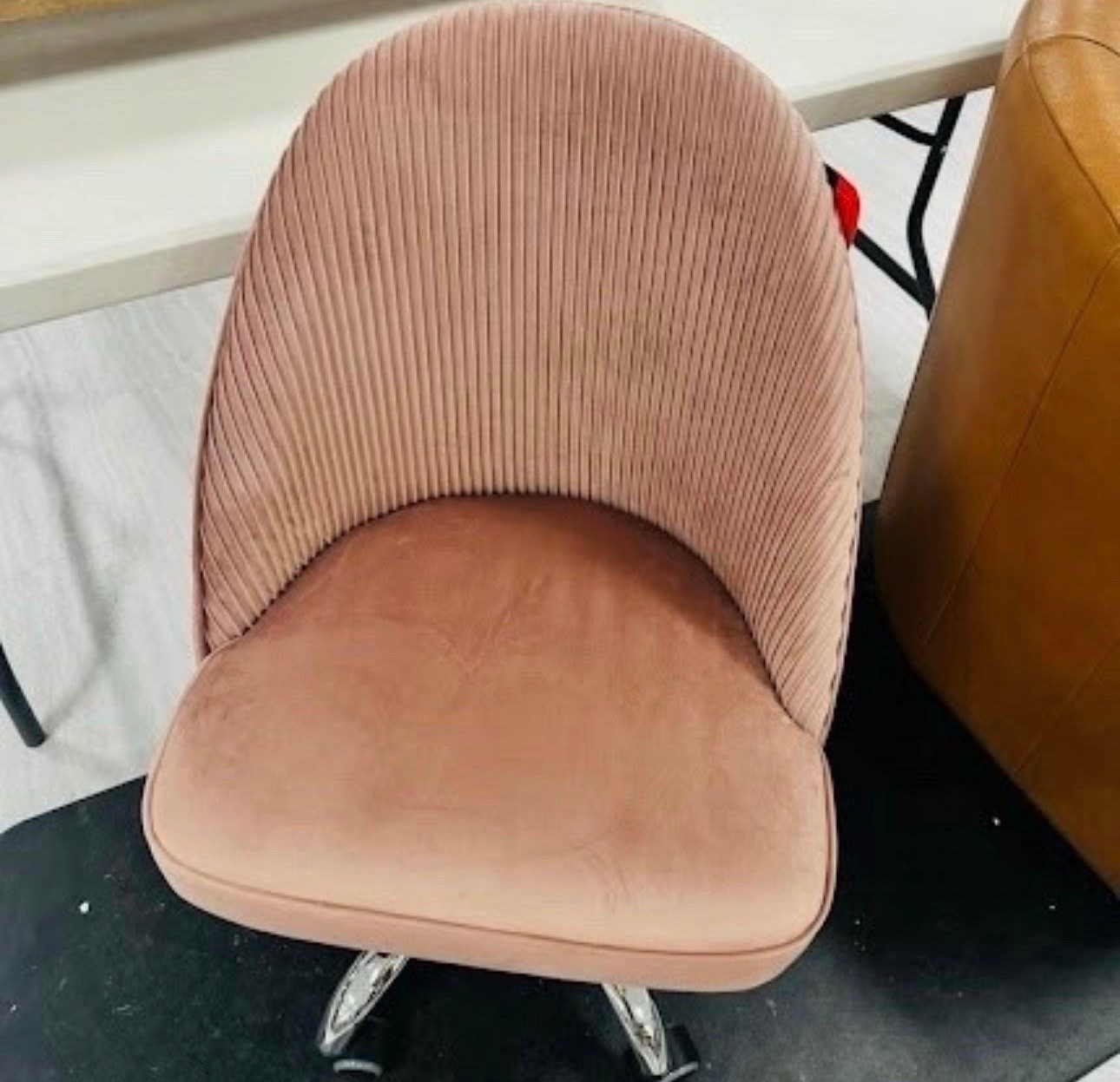 The home office glow-up is REAL. ✨ I found the most stunning pleated velvet chair and I might never leave my desk again. The dusty rose/mauve tone is the perfect "new neutral," and that scalloped texture adds so much luxury to a room without the luxury price tag. ☁️💻

#LTKHome