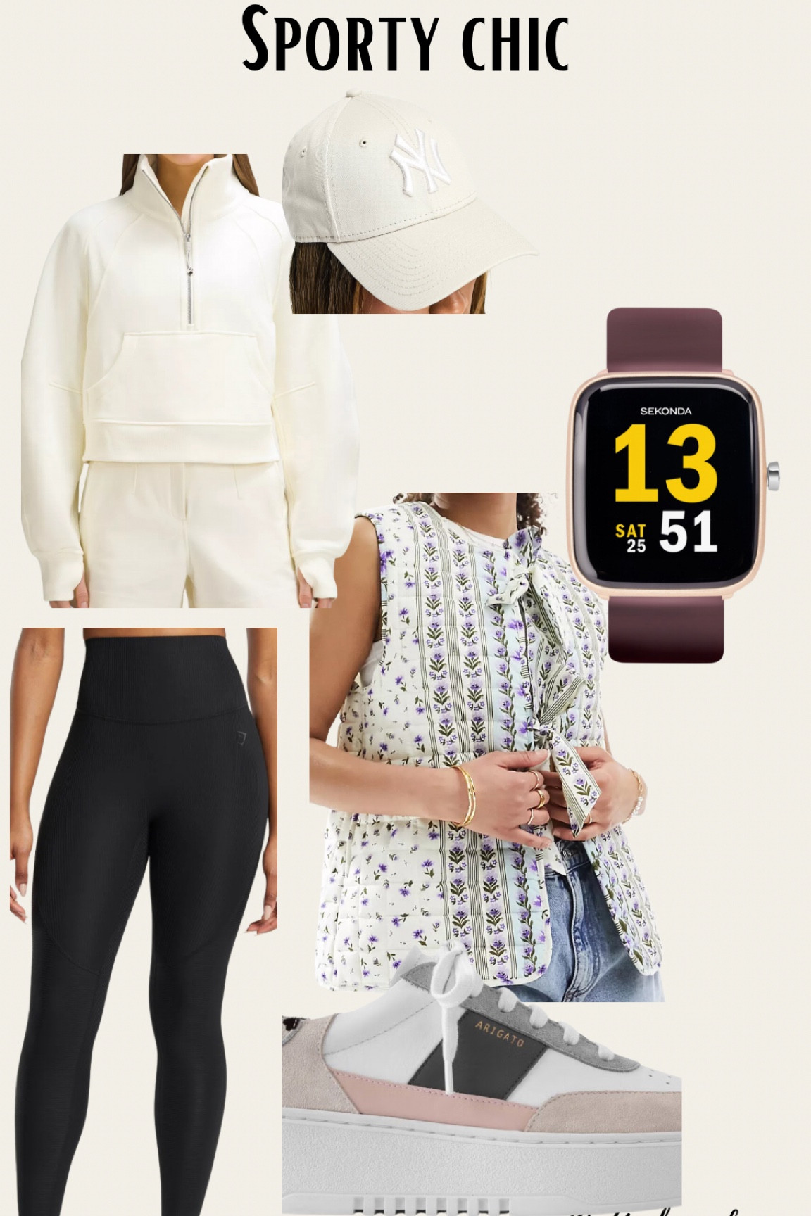 Stay comfortable and stylish with this sleek athleisure hoodie and high-waisted leggings. Perfect for busy mornings, complete the look with stylish sneakers, a baseball cap, and a quilted vest for that sporty chic vibe.

#LTKxNSale #LTKFitness #LTKActive