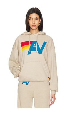 Aviator Nation Logo Pullover Relaxed Hoodie in Sand from Revolve.com | Revolve Clothing (Global)