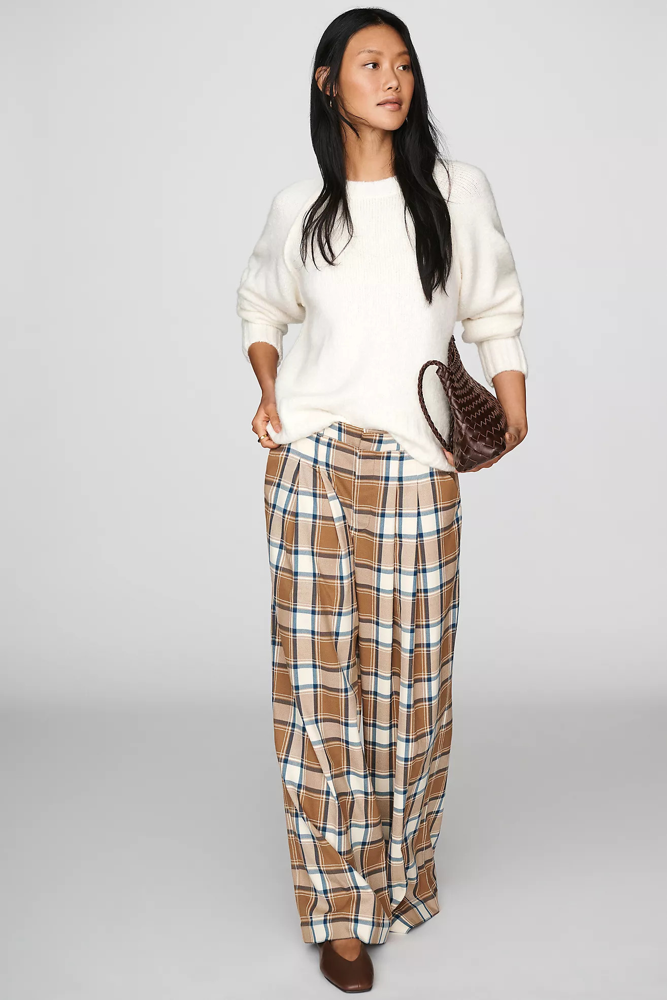 Maeve Avery Wide-Leg Trousers | Anthropologie (US)